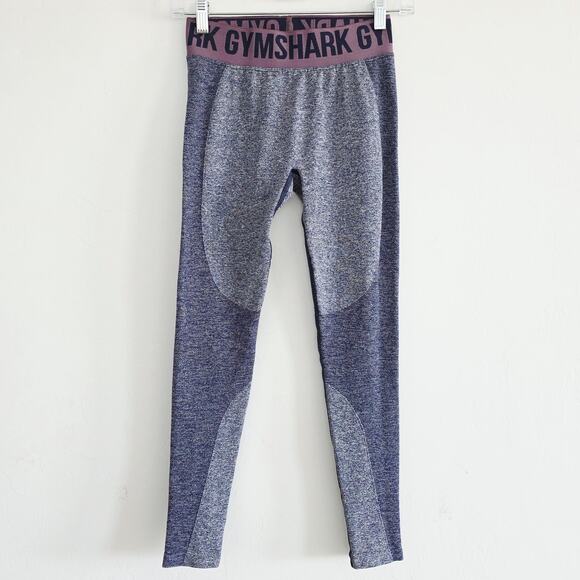 Gymshark Blue & Purple Flex Seamless High Rise Leggings Size Small - Picture 3 of 7